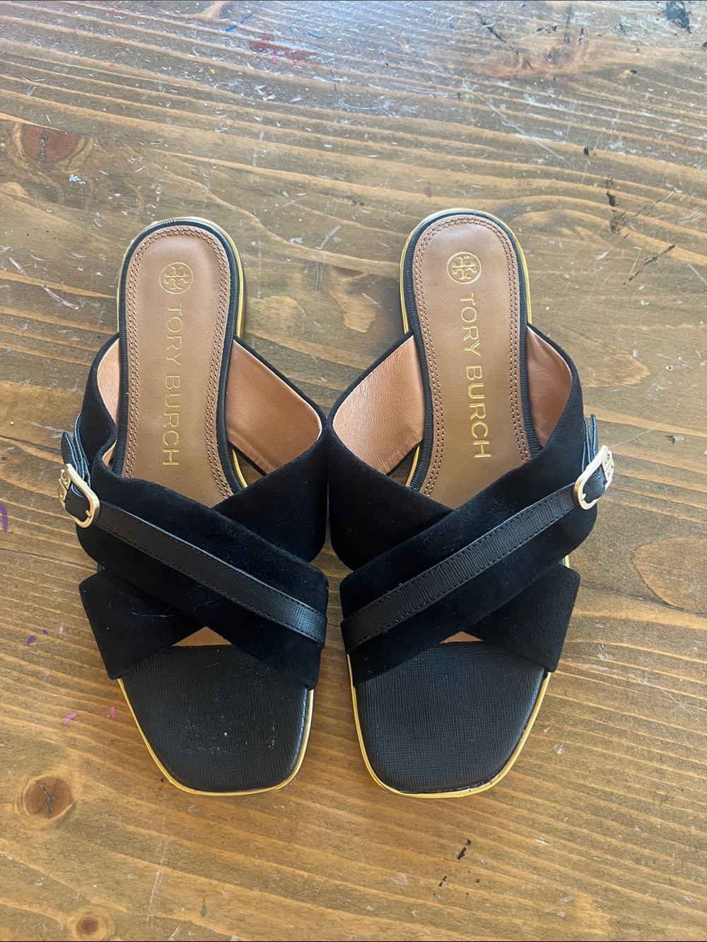 Tory Burch Delaney Crisscross Slide Sandals